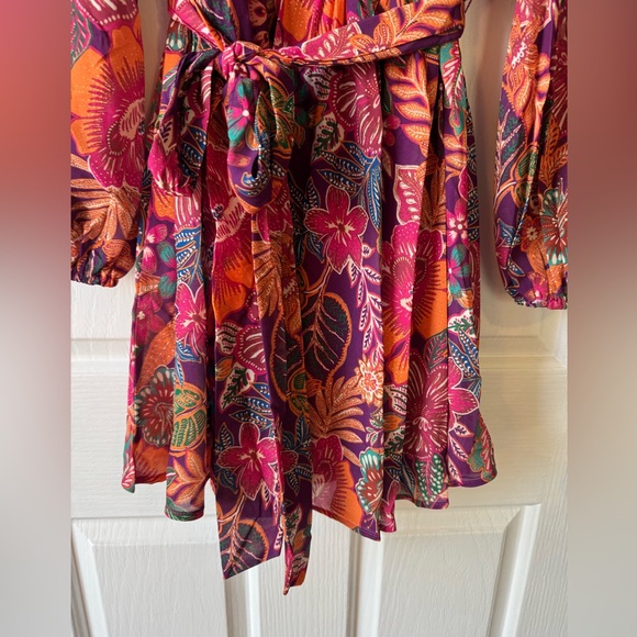 NWT BALTIC BORN Purple Floral “Newark” Mini Dress - Picture 4 of 14